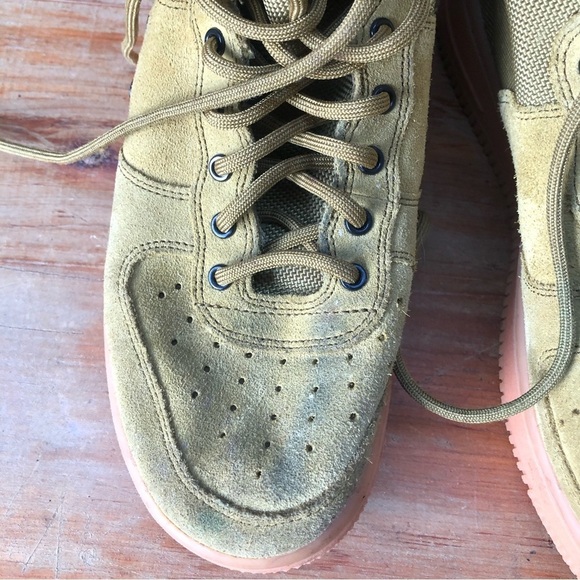 Nike Air SF AF1 MID Urban Utility FTWR Goddess of Victory Green Size 5Y - Picture 11 of 13